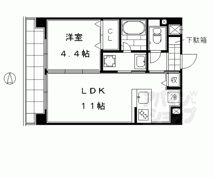 【京まちなか湖月】間取