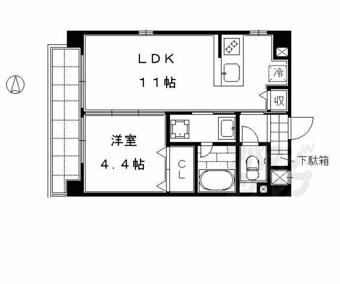 【京まちなか湖月】間取