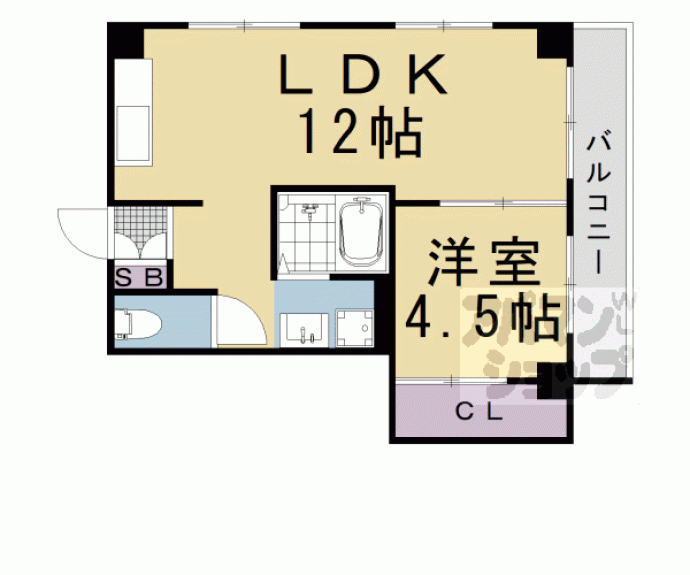 【ビスタ三条白川】間取