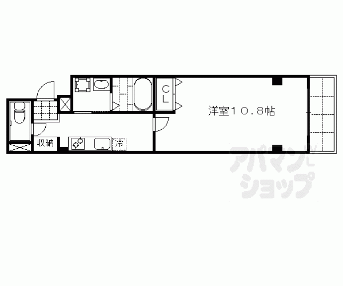 【Ｄｅｌｉｚｉａ三条堀川】間取