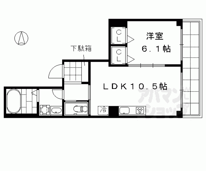 【タカロク　エデン】間取