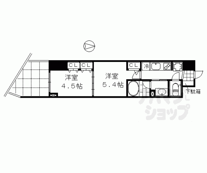 【ベラジオ三条朱雀】間取