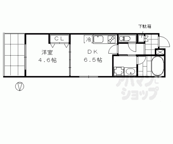 【ベラジオ烏丸三条Ⅱ】間取