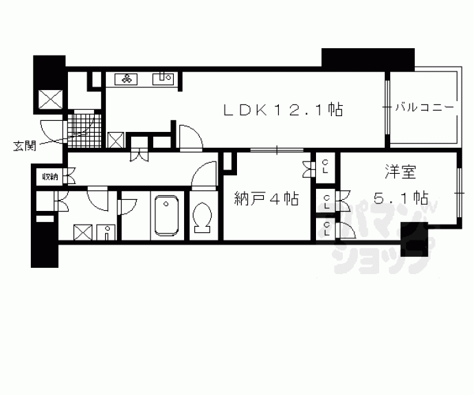 【クラッシィハウス御池柳馬場】間取