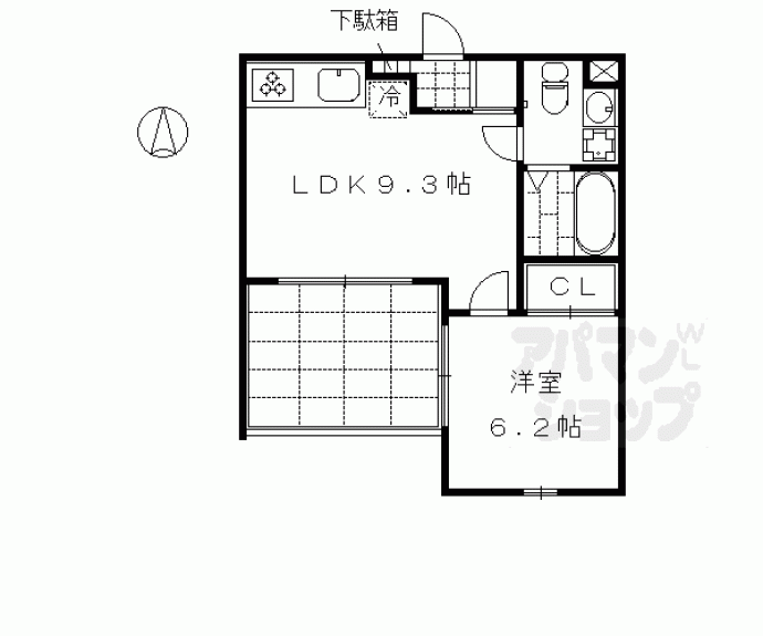 【壬生朱雀町マンション】間取