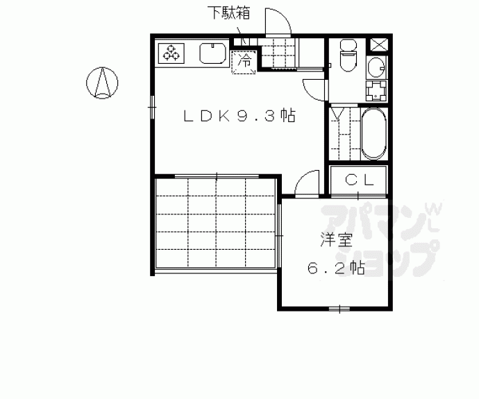 【壬生朱雀町マンション】間取