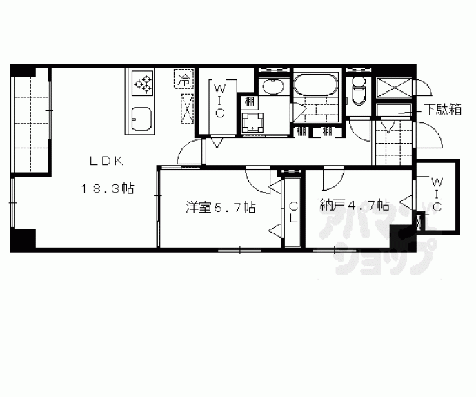 【ファボリート御所南堺町荘】間取