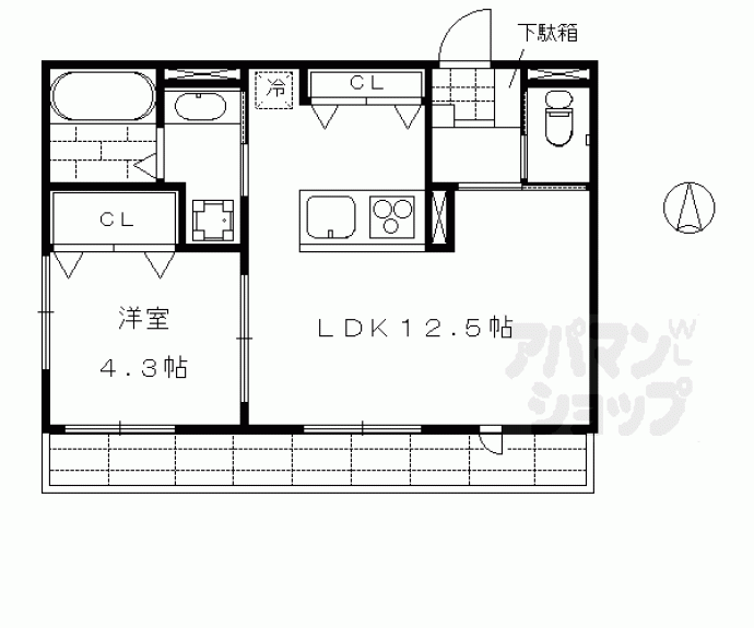 【ＬＡＣＩＮＥ　ｆｅｕｉｌｌｅ】間取