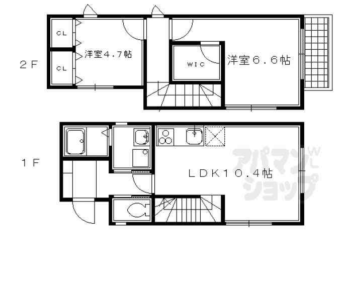 【エスポアビレッジ御所南】間取