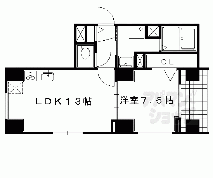 【キャピタルライフ御所南】間取