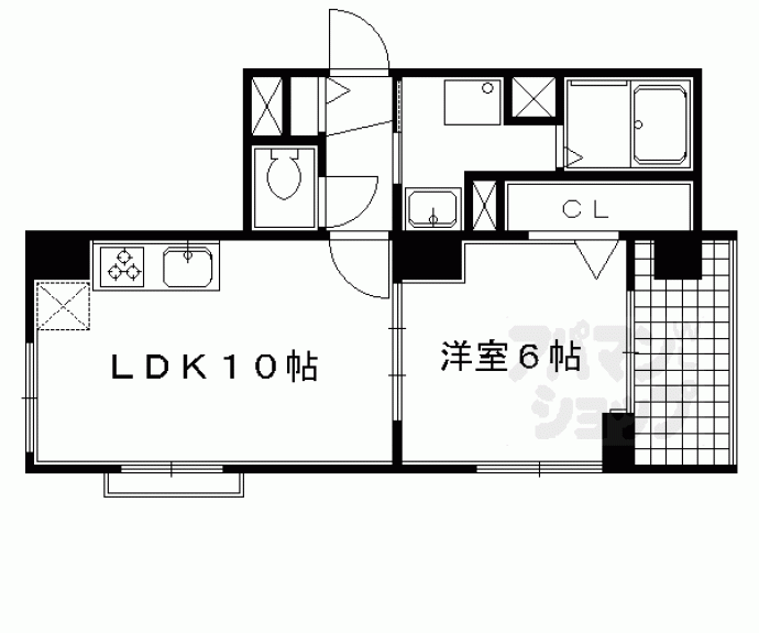 【キャピタルライフ御所南】間取