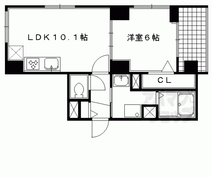 【キャピタルライフ御所南】間取