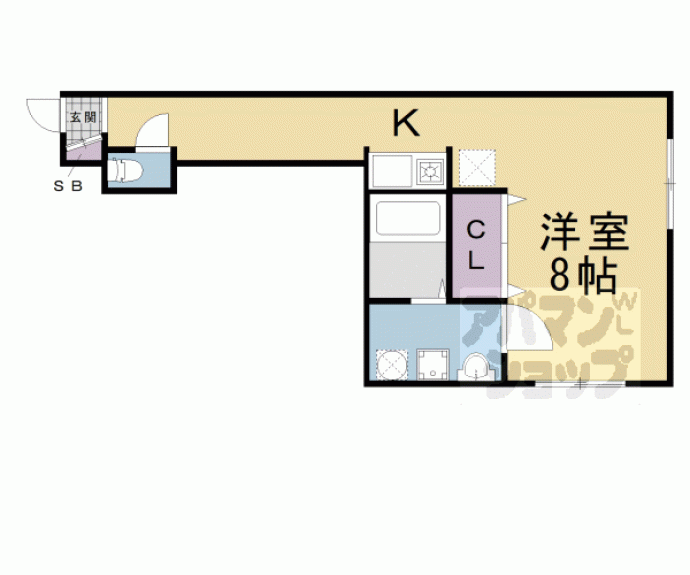 【綾小路アパートメント】間取