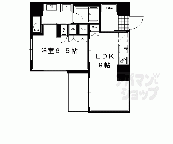 【リーガル京都四条烏丸Ⅱ】間取