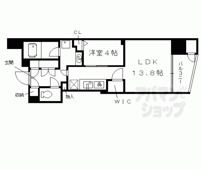 【アーバントラベライフ京都清水五条別邸】間取