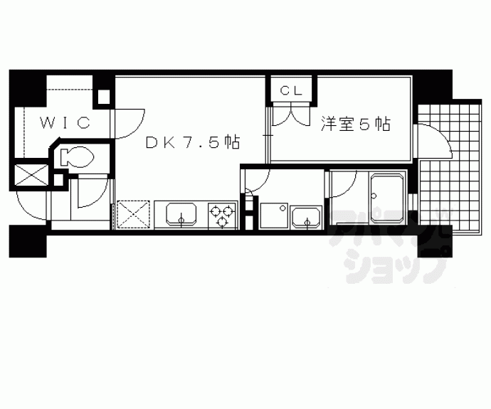 【ルーシア京都烏丸御池】間取