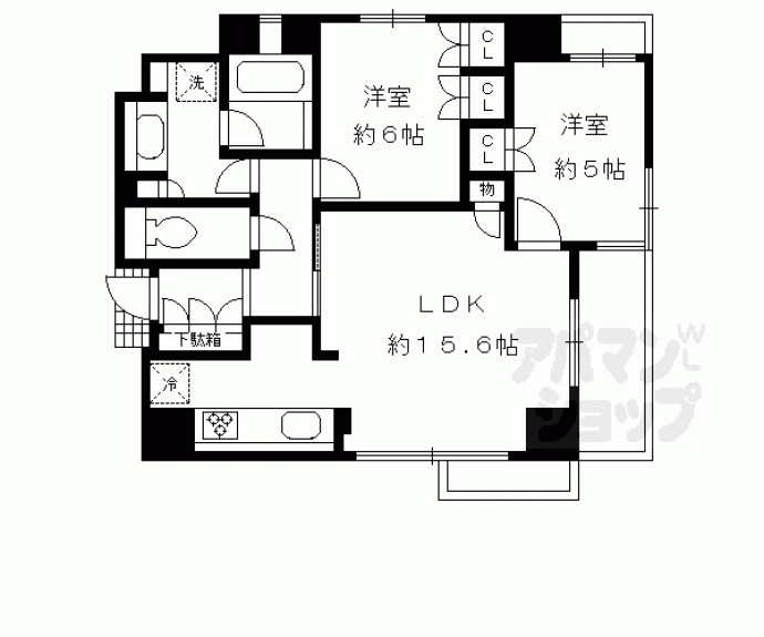 【ルーシア京都烏丸御池】間取