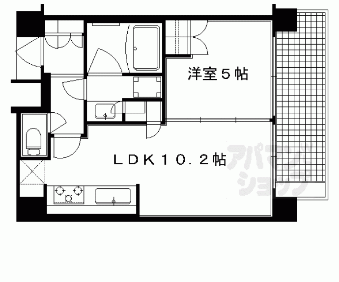 【プラネスーペリア四条河原町】間取