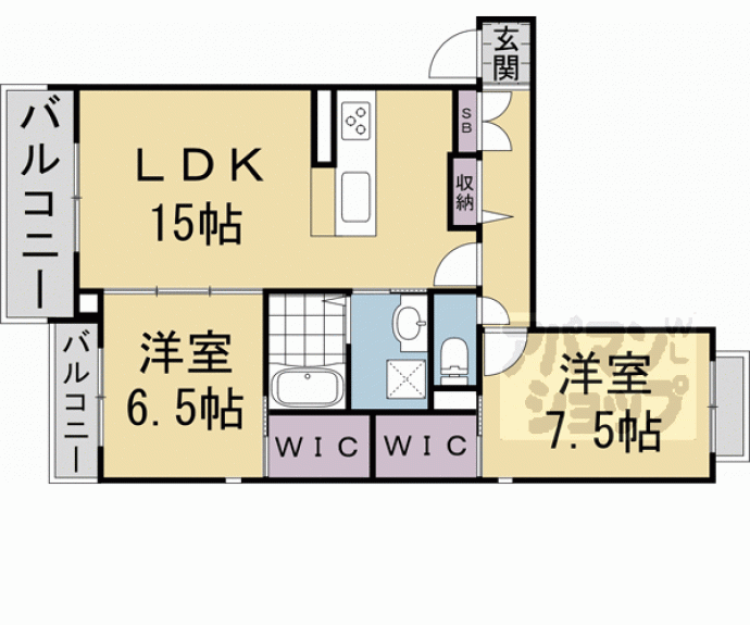 【シャーメゾン京都三条】間取