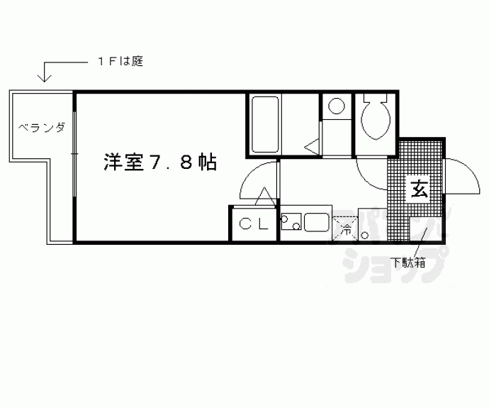 【ＭｏＮｏ　Ｃｉｅｌ二条城】間取