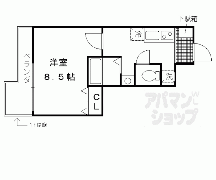 【ＭｏＮｏ　Ｃｉｅｌ二条城】間取