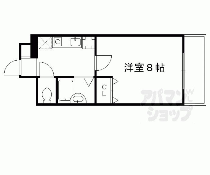 【アール河原町】間取