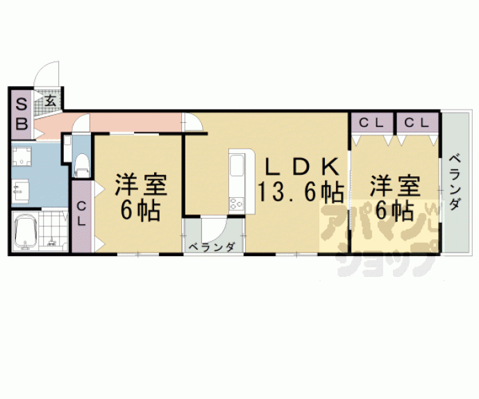 【Ｄｏ・Ｄｒｅａｍ杉屋町】間取