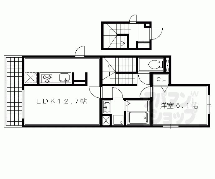 【プレジール二条城東】間取