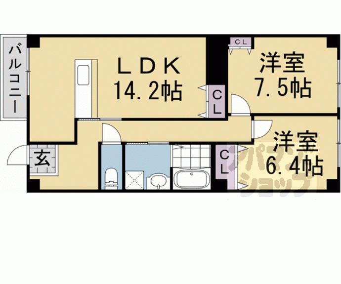 【究理堂マンション】間取