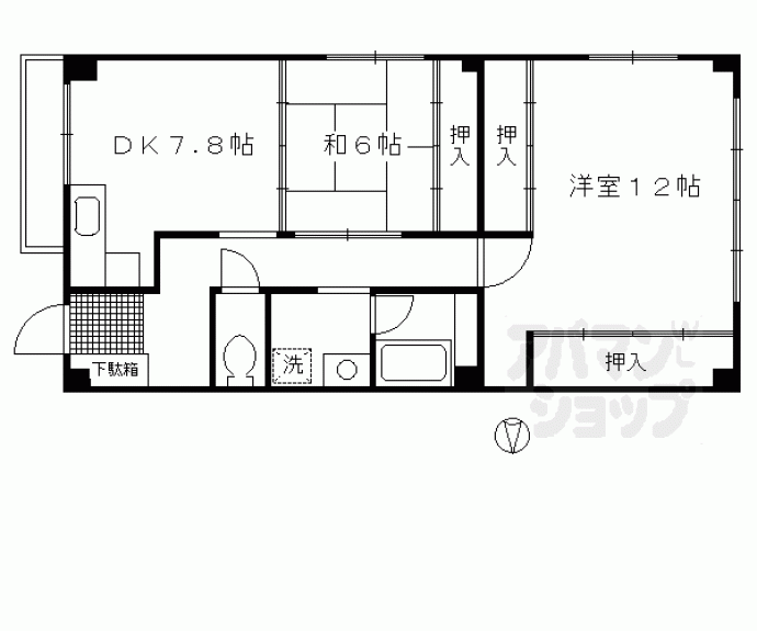 【究理堂マンション】間取