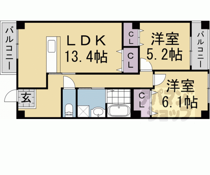 【究理堂マンション】間取