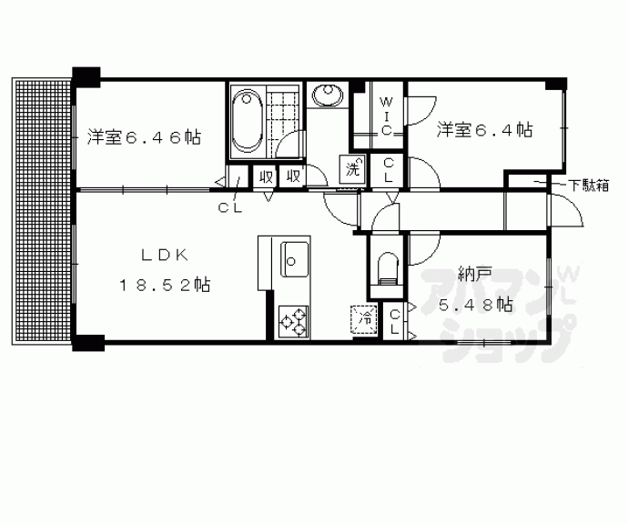 【グランレブリー三条御幸町】間取