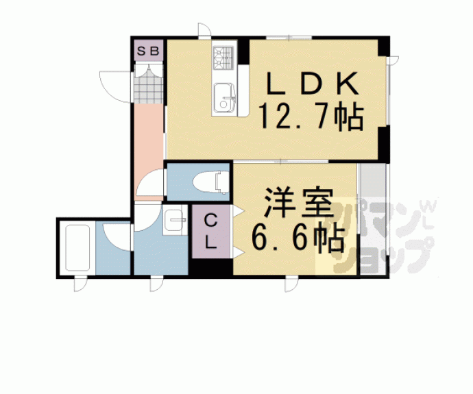 【シャーメゾン高倉高辻】間取