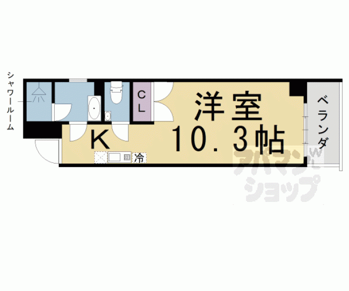 【バウハウス富小路三条】間取