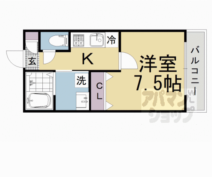 【Ｈａｂｉｔａｔｉｏｎ西洞院】間取