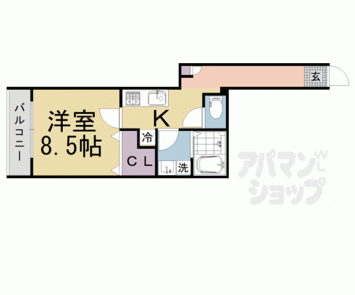 【Ｈａｂｉｔａｔｉｏｎ西洞院】間取