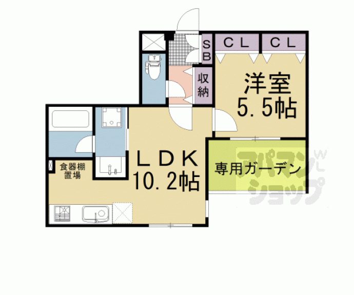 【ヴァンベール御苑前】間取