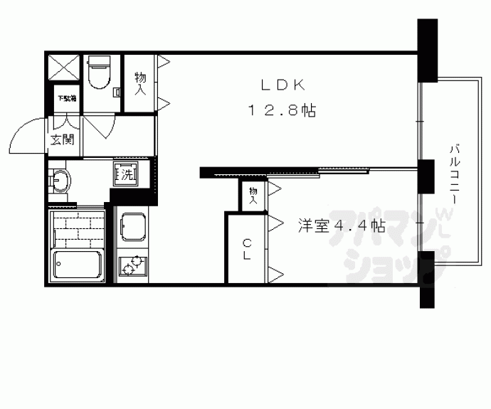 【ティアレ長岡京】間取