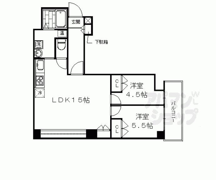 【グランコルベール西院】間取