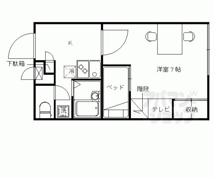 【レオパレスＪＢＯＸⅢ】間取