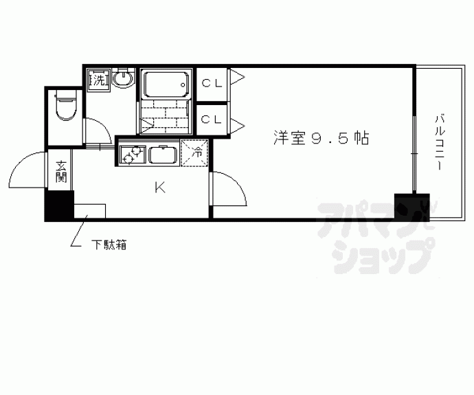 【クオリカ太秦】間取