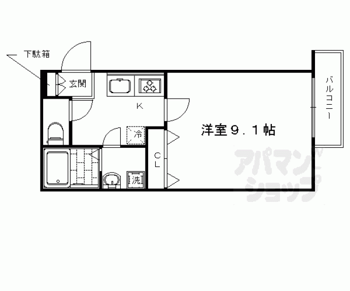 【シャルレ１番館】間取