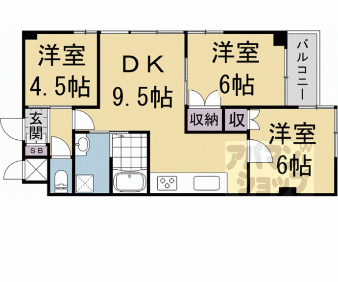 【シンフォニー太子道】間取