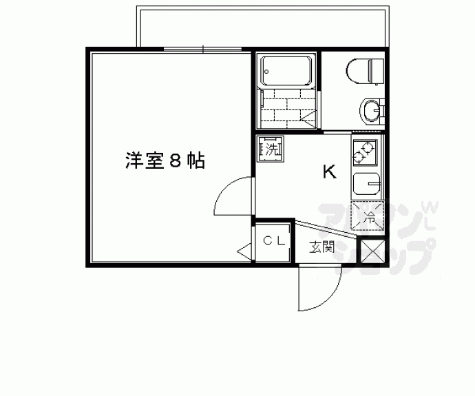 【フラッティ花園ミンク】間取