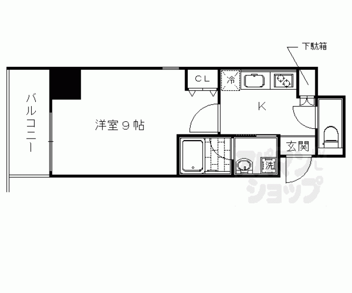 【アスヴェル京都西大路御池】間取