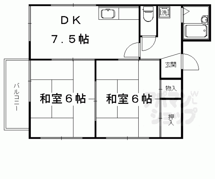 【フレグランスもくもく】間取