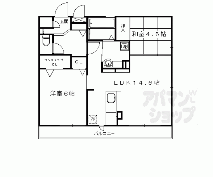 【ソレアード嵯峨】間取