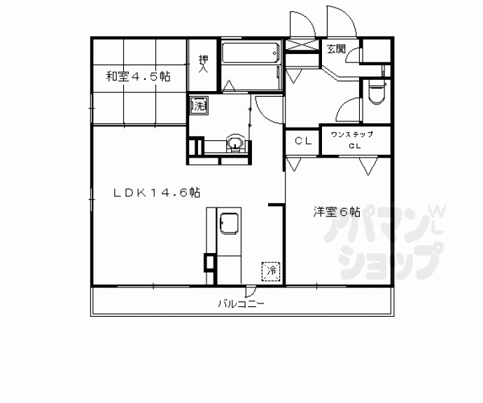 【ソレアード嵯峨】間取