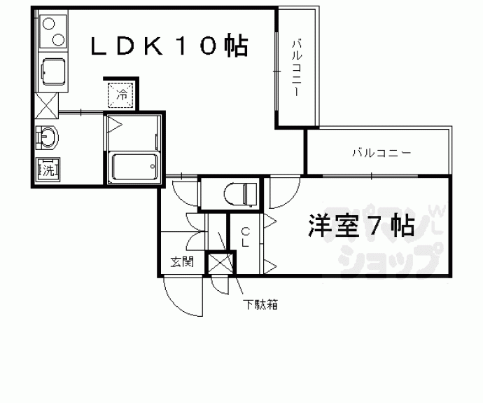 【ＦＩＯＲＥ西院】間取