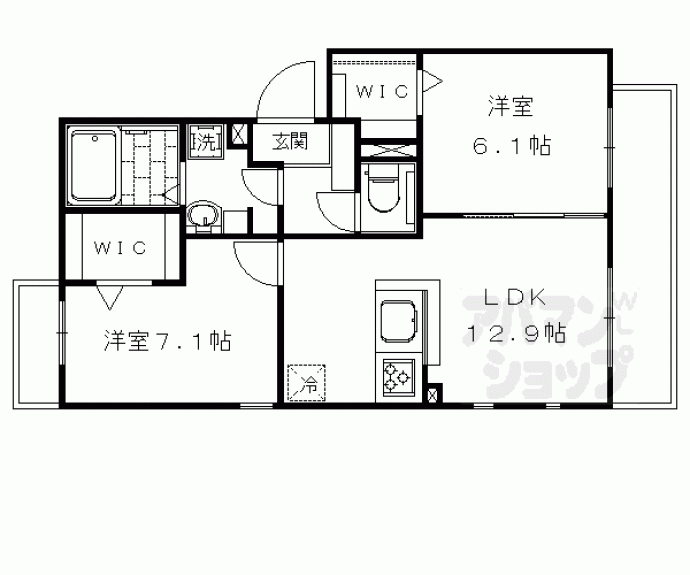 【フェルミエ川政】間取